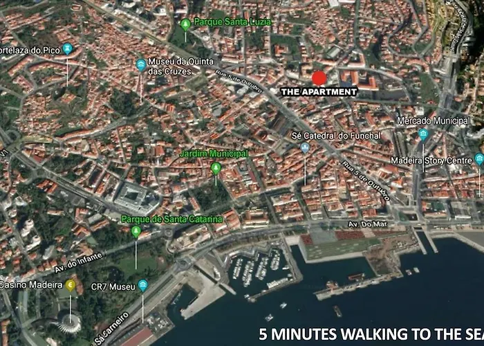Funchal Downtown 5Min Marina + 2 Bedroom + Parking